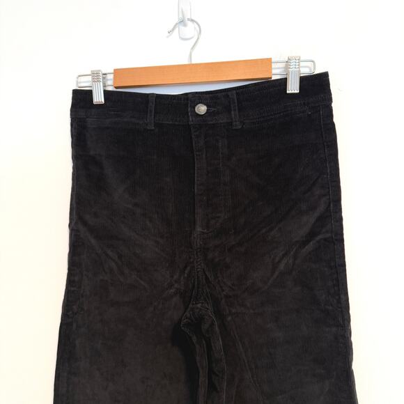 Everlane The Corduroy Wide Leg Pant In Black Size 6 New - Picture 4 of 12